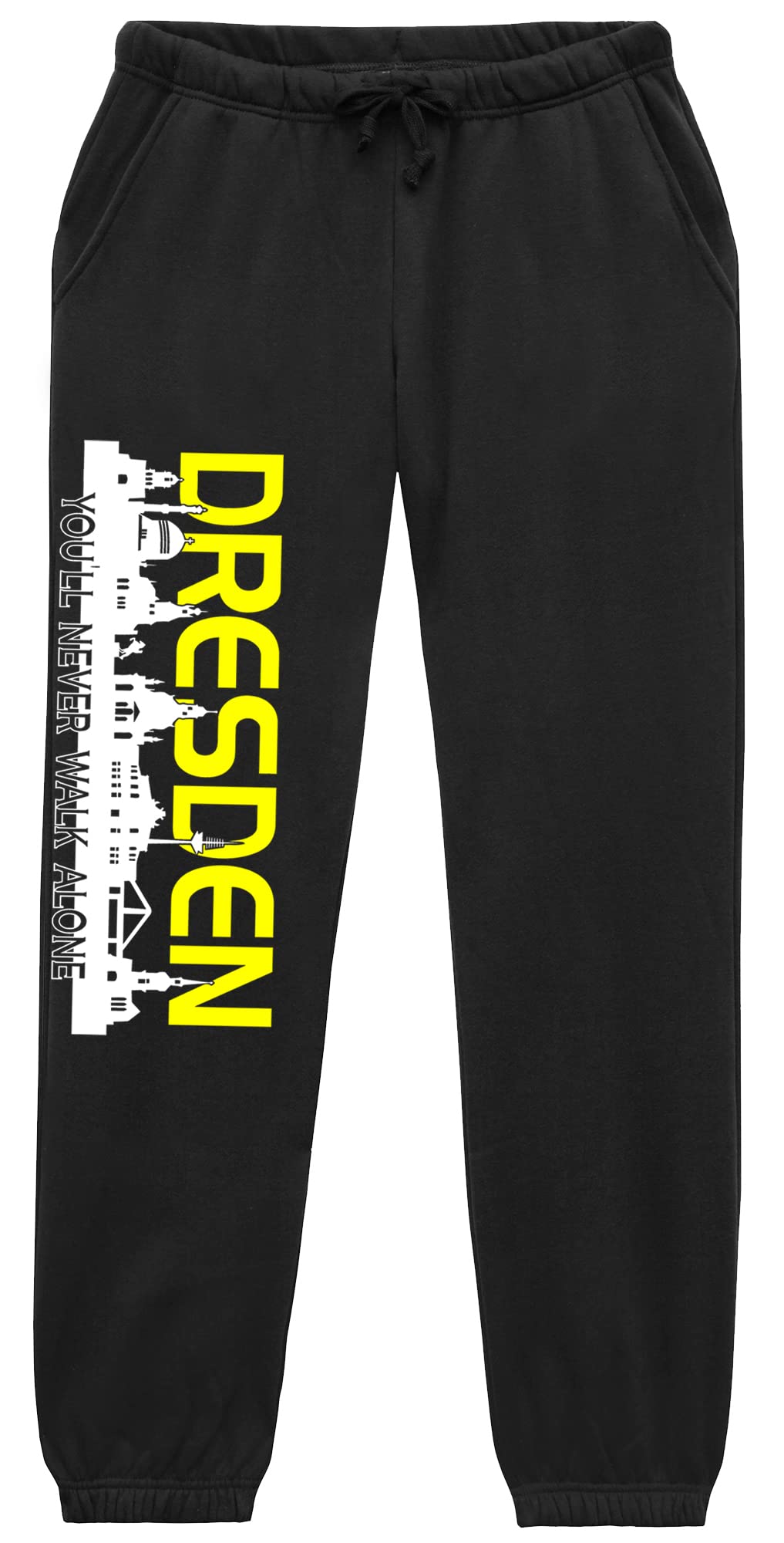 Dresden Skyline Jogginghose | Fussball Skyline Dresden Hose Herren Ultras Sporthose Freizeithose | (L)