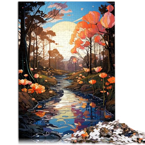 Puzzlespiel „Bezaubernde Blumen“, 1000-teiliges Puzzle für Erwachsene. Holzpuzzle eignet ganze Familie und die 1000 Teile (50 x 75 cm)