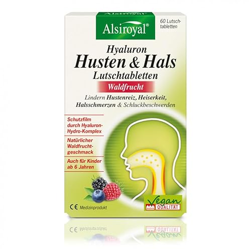 Alsiroyal Hyaluron Husten & Hals (60 Lutschtabletten)