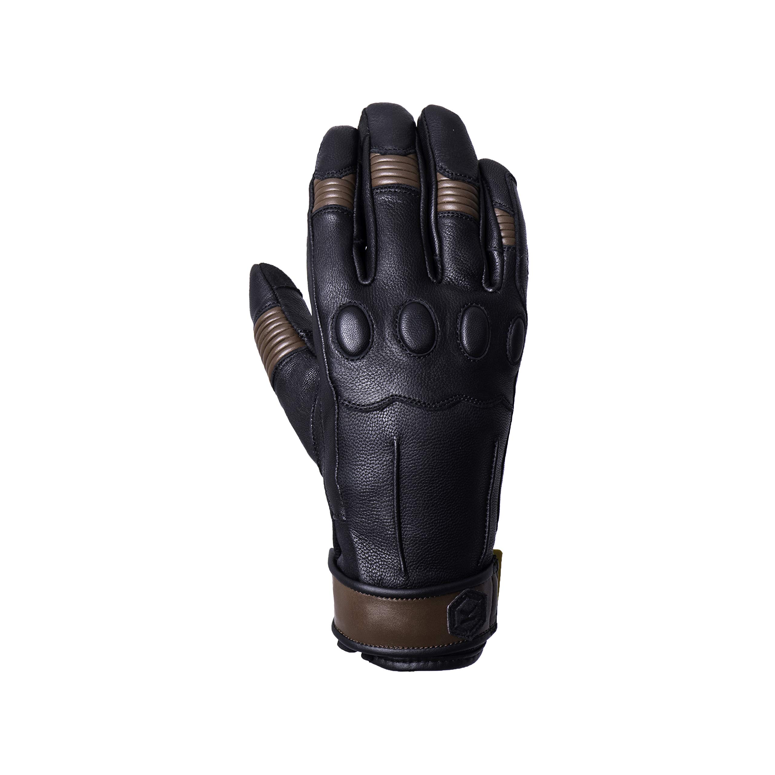 Knox Damen Wave Motorradhandschuhe, Black Brown, M