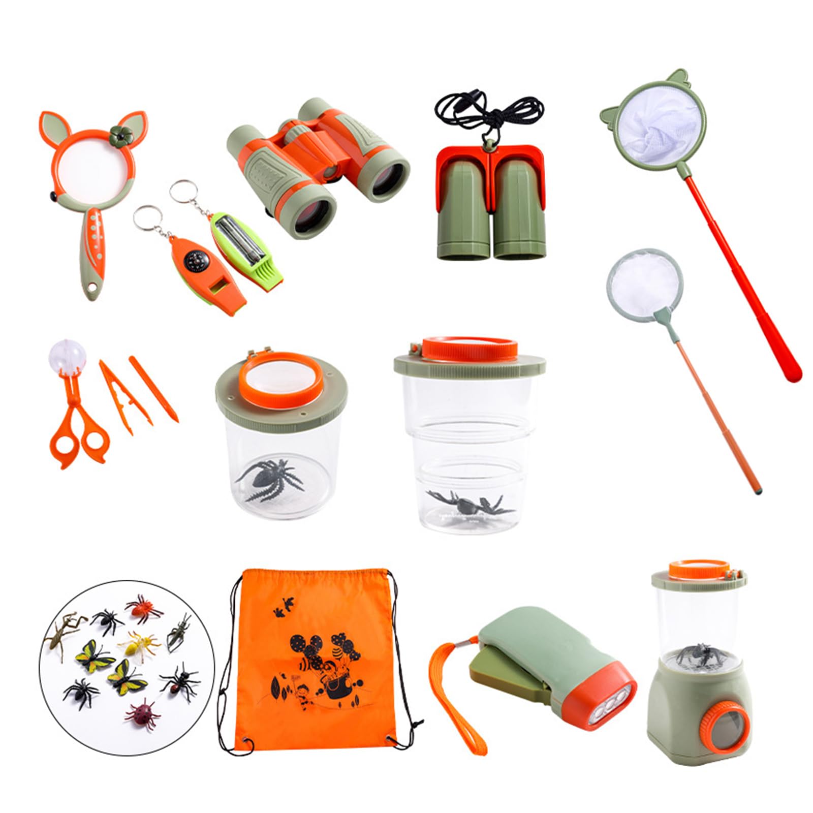 Nature Exploration Kid Outdoor Set Kinder Lupe Objektiv Beobachtungswerkzeuge Fernglas Catcher