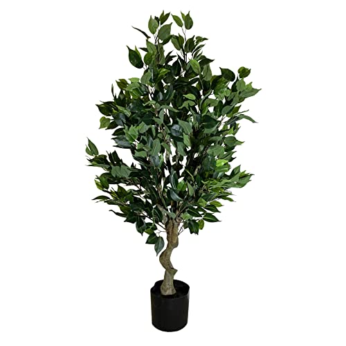 Leaf Realistischer künstlicher Baum/Pflanze, 100 cm, Busch-Ficus