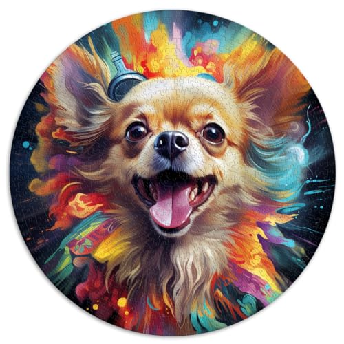 Puzzles Geschenke Spielzeug Chihuahua Erwachsene 1000 Teile Puzzle Geschenke 67,5x67,5cm Lustiges Puzzle Familienspiel Stressabbau Schwieriges Herausforderungspuzzle