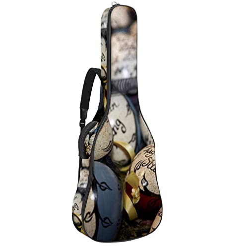 Gitarrentasche Schutz- und Transporttasche für akustische und klassische Gitarren wasserfest und gepolstert Ostereier 108.9x42.9x11.9 cm