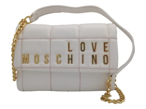 Love Moschino Damen Jc4262pp0gkb0100 Schultertasche, Weiß