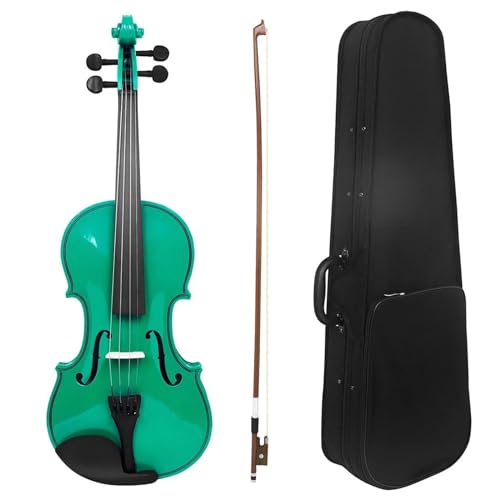 Geige 4/4-Violine, natürliches Massivholz, akustische Violine mit Bogenetui, notwendiges Violin-Set (Color : Set 1)