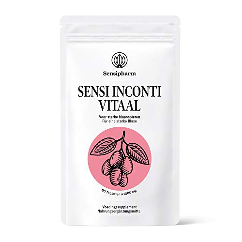 Sensipharm's Sensi Inconti Vital - Natürliches Inkontinenz Nahrungsergänzungsmittel - 90 Tabletten a 1000 mg.