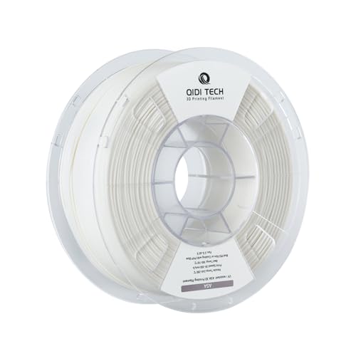 QIDI TECH ASA Filament 1.75mm weiß,3D Drucker Filament ASA 1kg Spule(2.2lbs),Hohe UV Beständigkeit,Geruchsarm,Perfekt für den Druck von Outdoor Funktionsteilen,Passend für die meisten FDM 3D Drucker