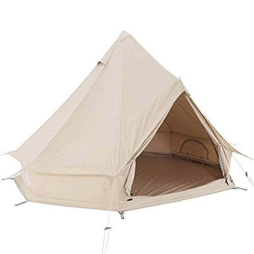 Großes Camping Jurte Zelt Glocke Tipi Zelte mit Kochloch Baumwolle Leinwand Zelte 4-Saison Indisches Zelt für Familie Camping Outdoor Jagd, COAPAK, Cotton, 3M