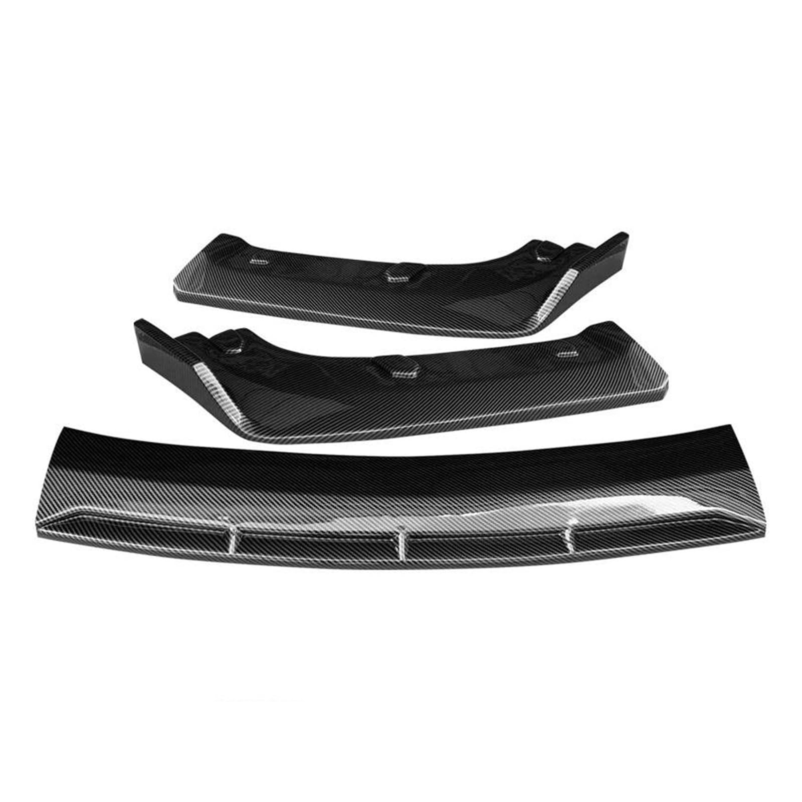 Frontspoiler Lippe Für Jaguar Für XF 2008-2014 ABS Glanz Schwarz Kopf Stoßstange Kinn Schaufel Schutz Auto Styling Carbon Front Lip Spoiler Schürze Frontstoßstange Spoiler(Carbon Fiber Look)