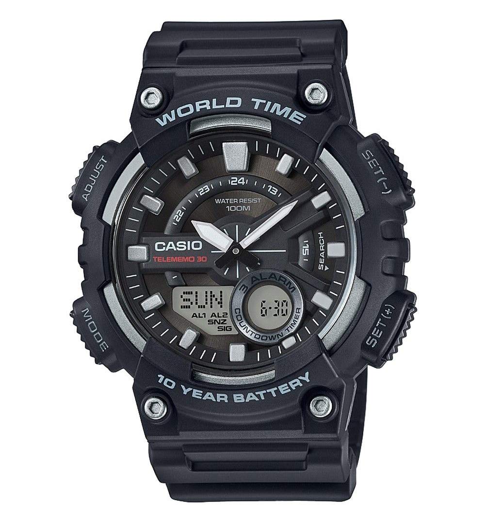 Casio HerrenArmbanduhr Analog-Digital Quarz Harz AEQ-110W-1AVEF