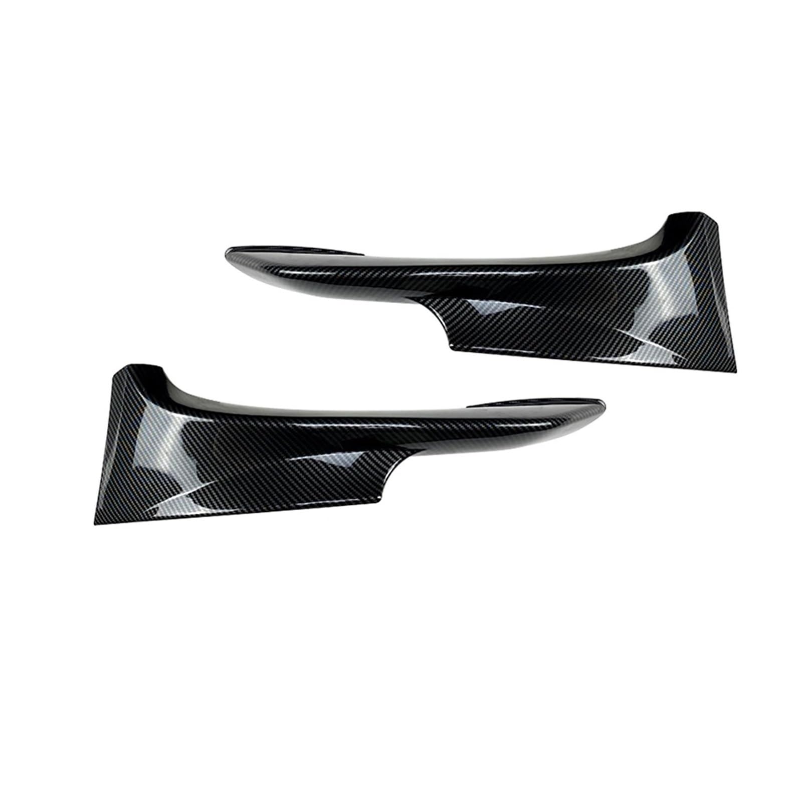 Splitter Frontstoßstangen-Seitensplitter-Abdeckung Auto-Entlüftungs-Einlass Unterer Spoiler Canards Für 3er-Serie E92 E93 Für LCI Sport 2010–2014 Für Tech Frontlippe(Kohlefaser-Optik)