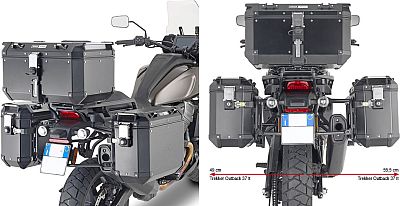 Givi One-Fit PLO_ _ _CAM, Kofferträger Monokey Cam-Side