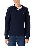 Merc of London Herren Brecon Pullover Sweater, Marineblau, Medium