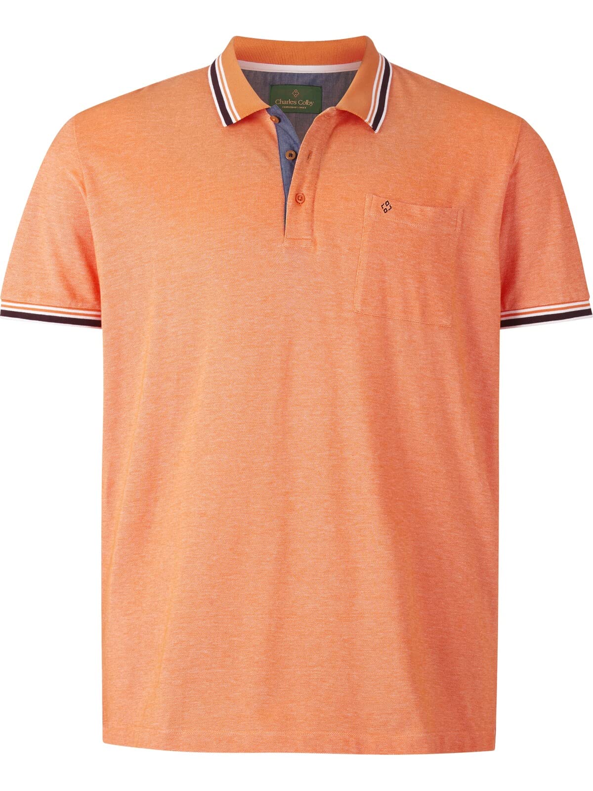 Charles Colby Herren Poloshirt Earl Landon orange XL - 56/58