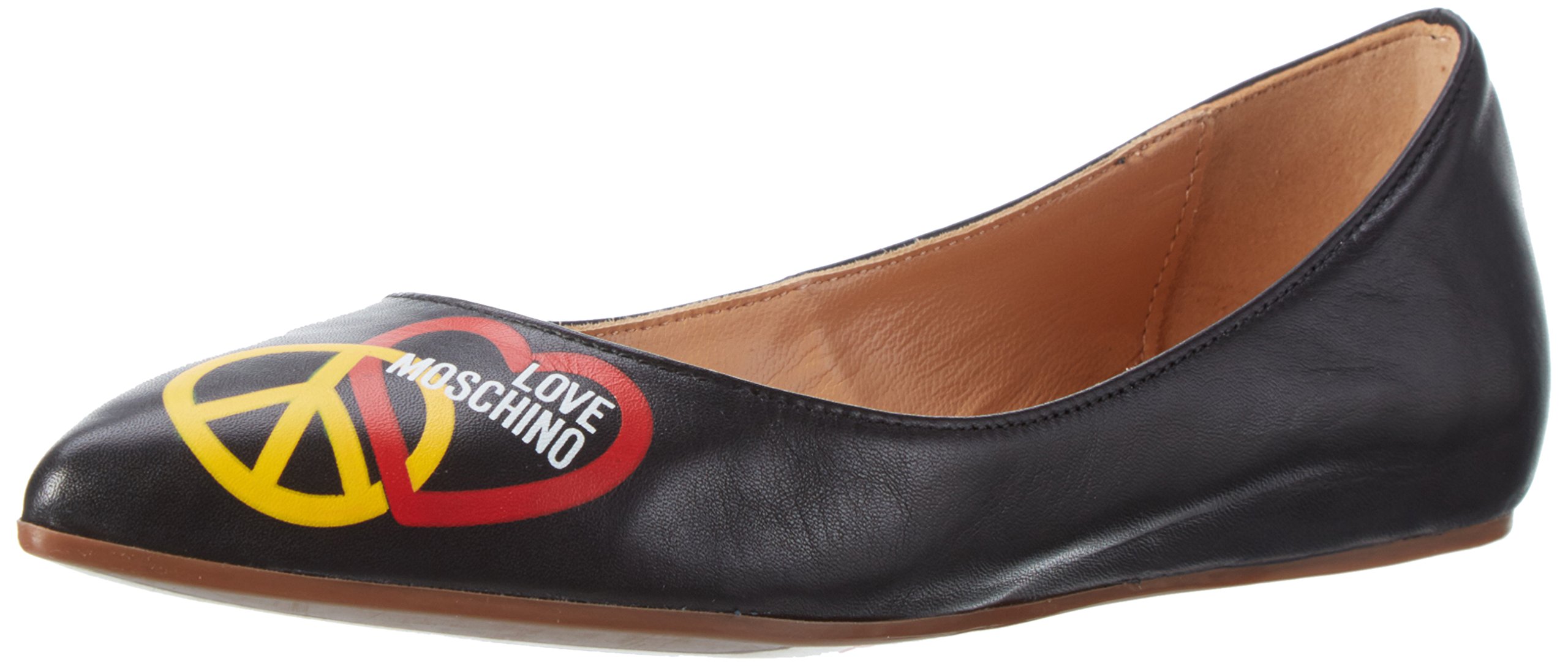 Love Moschino Damen Geschlossene Ballerinas, Schwarz (Black 000)