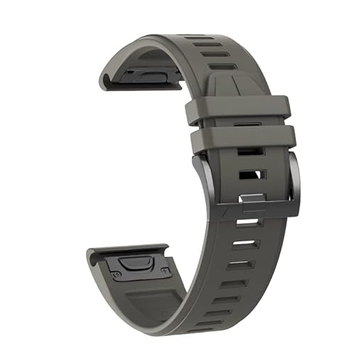 NEYENS 26 22 mm Silikon-Schnellverschluss-Uhrenarmband für Garmin Fenix 7X 7 6 6X Pro 5 5X Plus 3 HR Mk1 Easyfit Armband, 22mm Fenix 7, Achat