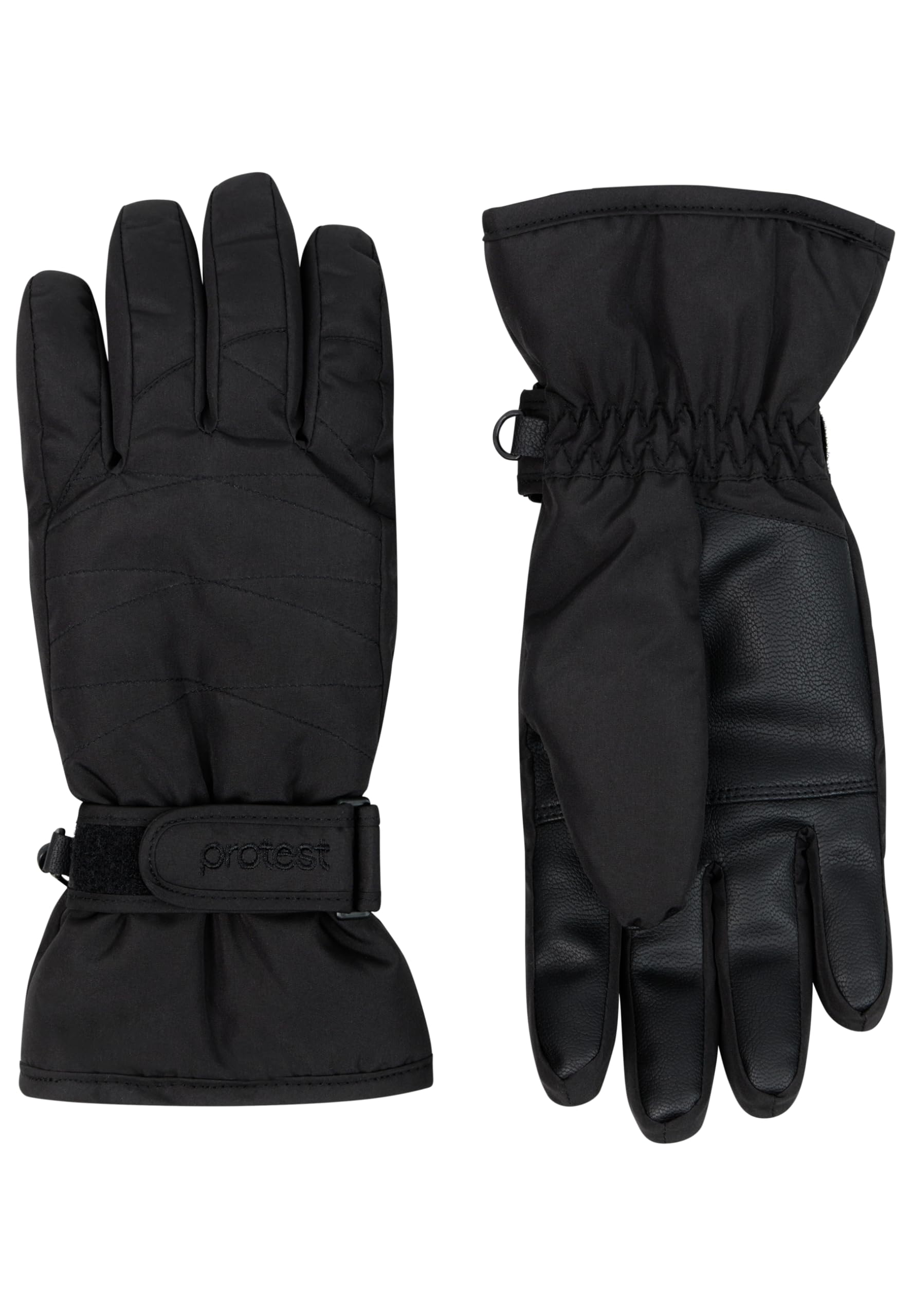 Protest Girls Ski and Snowboard Gloves PRTKAGURA JR True Black 7