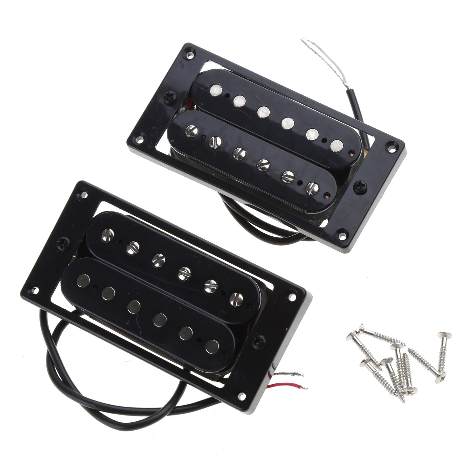 Tonabnehmer für E-Gitarre, Doppelspulen-Steg-Tonabnehmer und Hals-Tonabnehmer, Humbucker, Gitarren-Tonabnehmer-Set, einfach zu bedienen