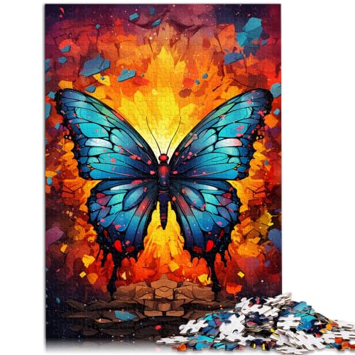 Puzzle, Lernspiele, Fantasie, bunter Schmetterling und das Puzzle 1000 Teile für Erwachsene, Holzpuzzle, 1000 Teile (50 x 75 cm)