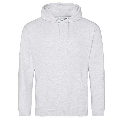 Just Hoods - Unisex College Hoodie/Ash, 3XL