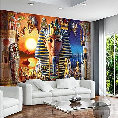 XLMING Altägyptische Kultur Küche Esszimmer Arbeitszimmer Wohnzimmer TV Hintergrund Wand 3D Tapete-200cm×140cm