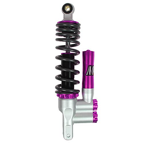 Skdvy Motorrad Hinterer Stoßdämpfer Universal 320mm / 12,5 '' Motorrad Rückfederung Air Rebound Stoßdämpfer modifiziert Gaszylinder Heckdämpfungsschock(Purple)