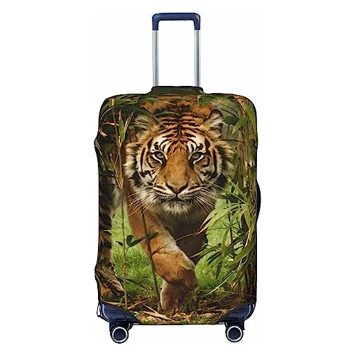 Miniks Tiger Reisegepäckabdeckung, robuster Koffer-Schutz, passend für 45,7 - 81,3 cm große Gepäckstücke, Größe XL, Schwarz, X-Large