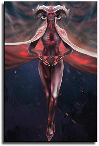 YYLPRQQ Diablo Iv Leinwand Kunst Poster Und Wandkunst Bilddruck Moderne Familie Schlafzimmer Dekor Poster 50X70Cm