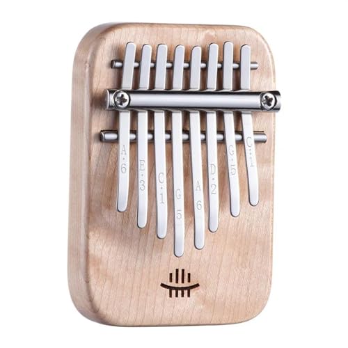 Kalimba Daumenklavier 8-Tasten-Mini-Kalimba-Muster Musikliebhaber Daumeninstrument chromatisches Klavier niedliches Instrument (Color : 2)