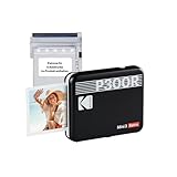 KODAK Mini 3 Retro 4PASS Mobiler Fotodrucker (7,6x7,6cm) - Schwarz