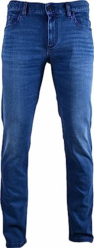 ALBERTO - Herren 5-Pocket Jeans Regular Fit (1572 4817), Größe:W38/L34, Farbe:Navy (898)