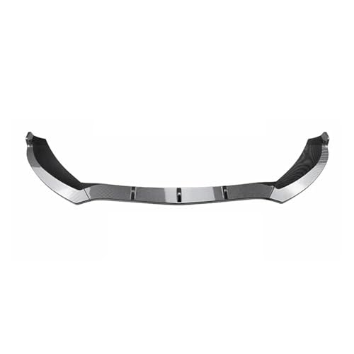 Splitter 3 STÜCKE Auto Vorderen Stoßfänger Lippe Glänzend Schwarz Für Benz C Klasse Spoiler Splitter W205 C300 C160 C200 C350e C260 Für AMG 2015-2018 Frontlippe(Kohlefaser-Stil)