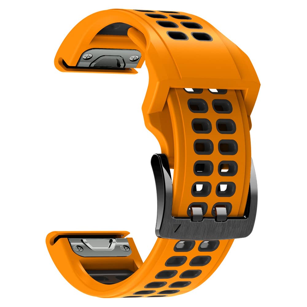 NEYENS 22 mm Silikon-Uhrenarmband für Garmin Fenix 7 6 5 Armband Forerunner 935 945 Uhrenarmband Fenix6 Pro Fenix5 Plus Gürtel, 22mm Fenix 5 5plus, Achat