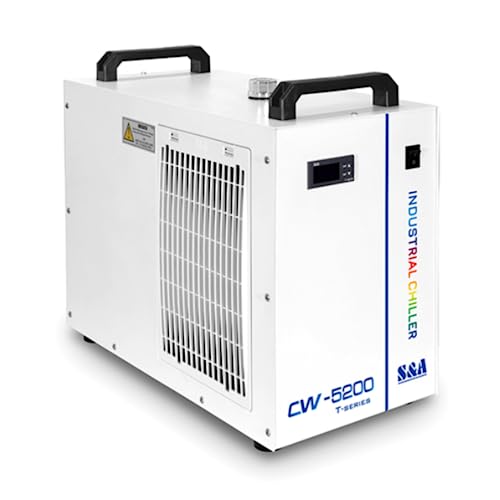 S&A Genuine CW-5200 AH Industrial Water Chiller Cooling Water for 80W 100W 130W 150W 180W CO2 Laser Engraver Cutting Machine