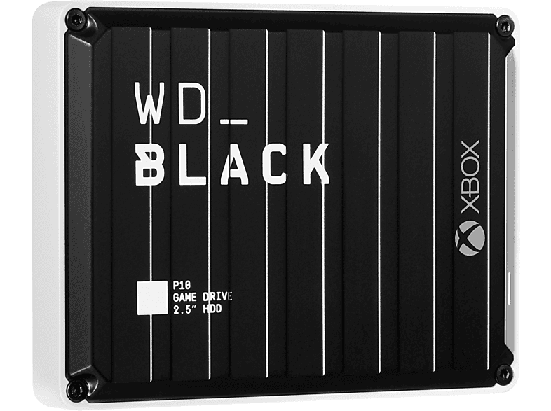 WD_BLACK™ P10 Game Drive für Xbox One 2 TB, 2,5 Zoll, Gaming Festplatte, Schwarz/Weiß