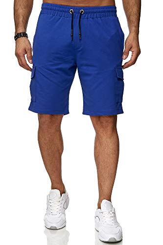 Reslad Kurze Hose Herren Cargo Bermuda Shorts Jogginghose Sport-Hose RS-5069 (2XL, Royalblau)