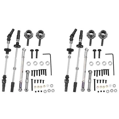 SICOSALT 2X Rüsten Sie Die Achsgetriebe Der Stahlzahnradbrücke für B14 B24 C14 C24 C34 C44 B16 B36 Q60 1/16 RC-Autoersatzteile, Auf