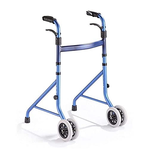 Mobility Walker Walkers for Seniors Walker for Seniors Rollator Folding Rollator Walker Aid Adjustable Height Walking Stock with Wheel for Elderly Adult Seniors Disabled Handrails Crutches (Run