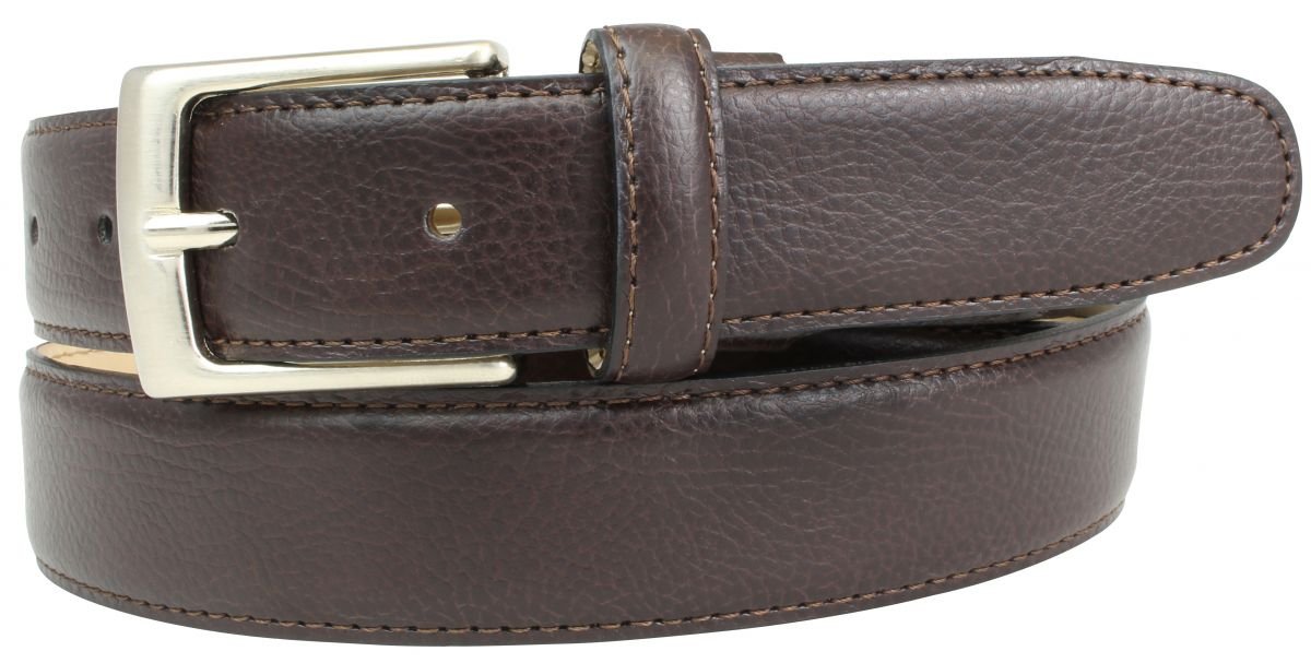 BELTINGER Anzuggürtel 3 cm mit eleganter Oberfläche | Business-Gürtel für Herren in Braun und Schwarz | Ledergürtel 30mm | Braun 100cm