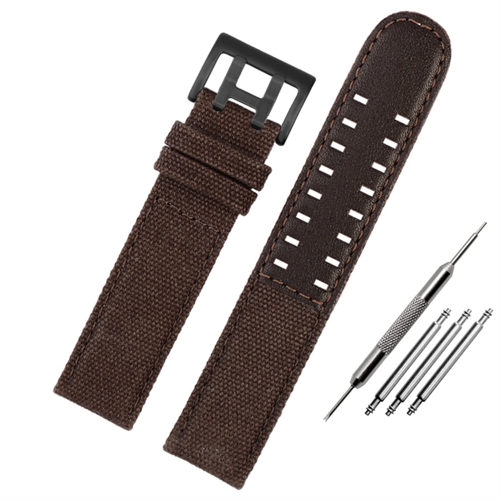 YIHANSS Für Hamilton Khaki Field Uhr h760250/h77616533/h70605963 H68201993 Uhr Armband Echtes Leder Nylon Männer Uhr Band 20mm 22mm