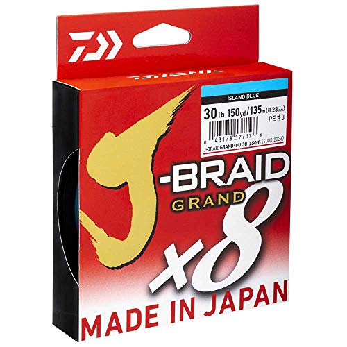 Daiwa Tresse 8 Brins J-Braid Grand X8-270m - PE.6 - D.0.35mm - R.36kg - Bleu - 12796135