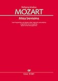 Mozart, Wolfgang Amadeus: Missa brevissima : für Soli, gem Chor und Orchester Partitur