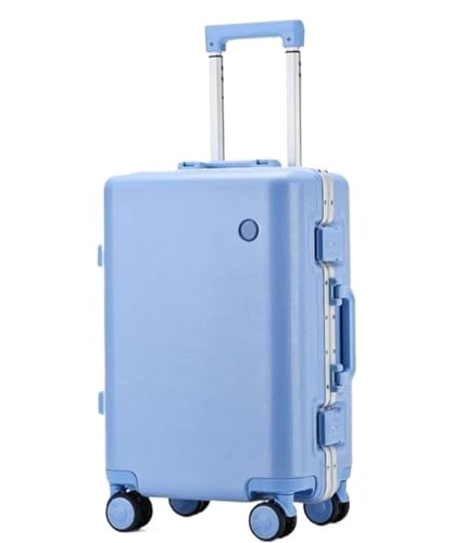 RUVOO Koffer Trolley Reisekoffer Multifunktionaler Trennwand-Trolley, Leichtes Passwort-Reise-Hartschalen-Handgepäck Koffer Gepäck Rollkoffer (Color : D, Size : 22in)