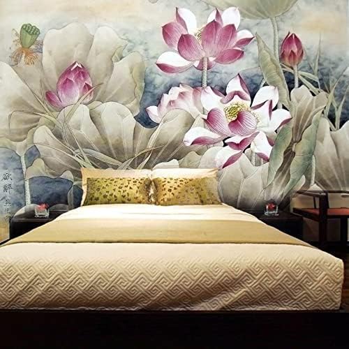 XLMING Lotus-Effekt Küche Esszimmer Arbeitszimmer Wohnzimmer TV Hintergrund Wand 3D Tapete-150cm×105cm