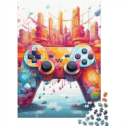 Gamecontroller-Holzpuzzle für Erwachsene und Jugendliche von Adult Jigsaw Puzzles 1000 Teile Holzpuzzle für Erwachsene und Teenager 29,53x19,69 Zoll