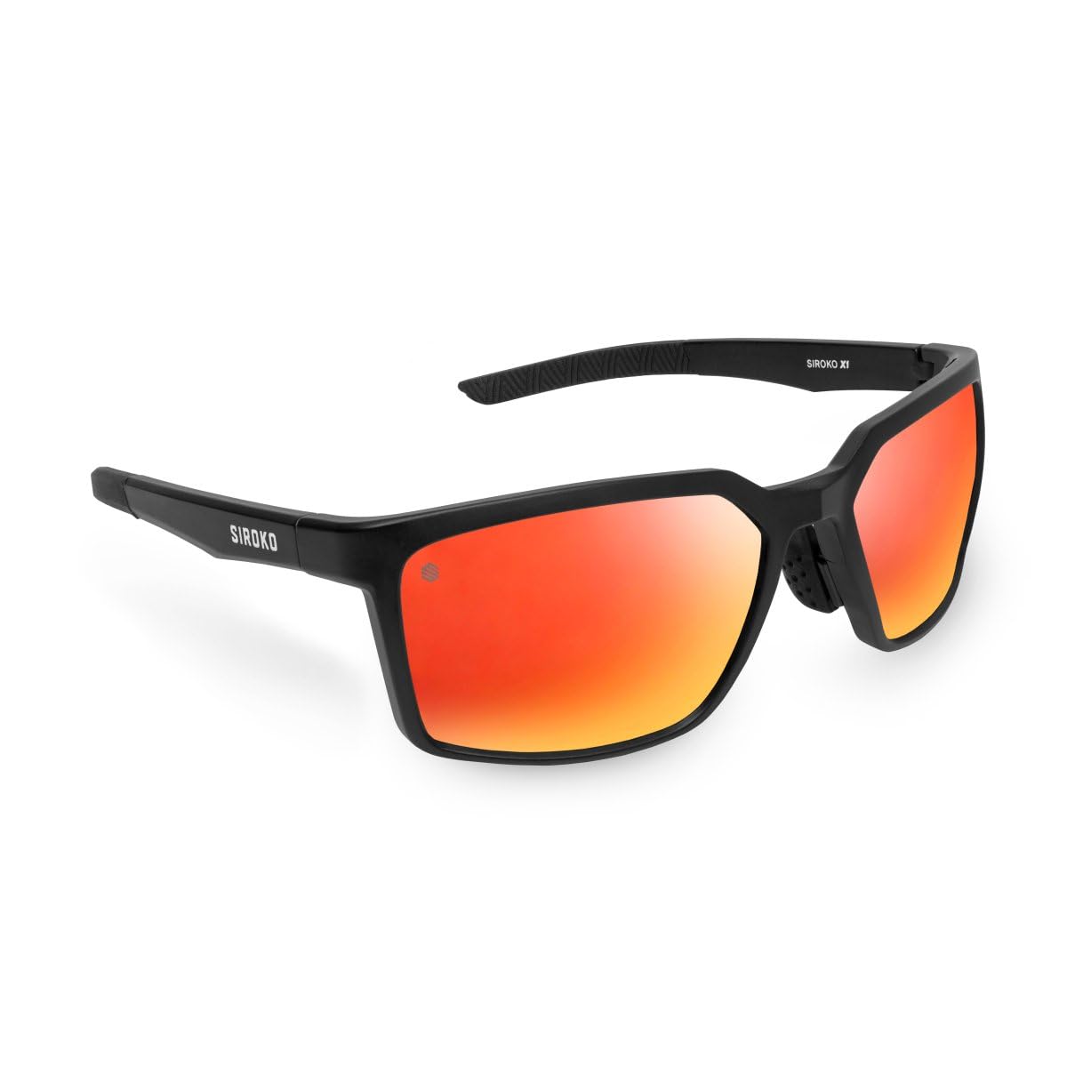 SIROKO - Sportbrille X1 LanzaroteSchwarz/Leuchtendes Orange