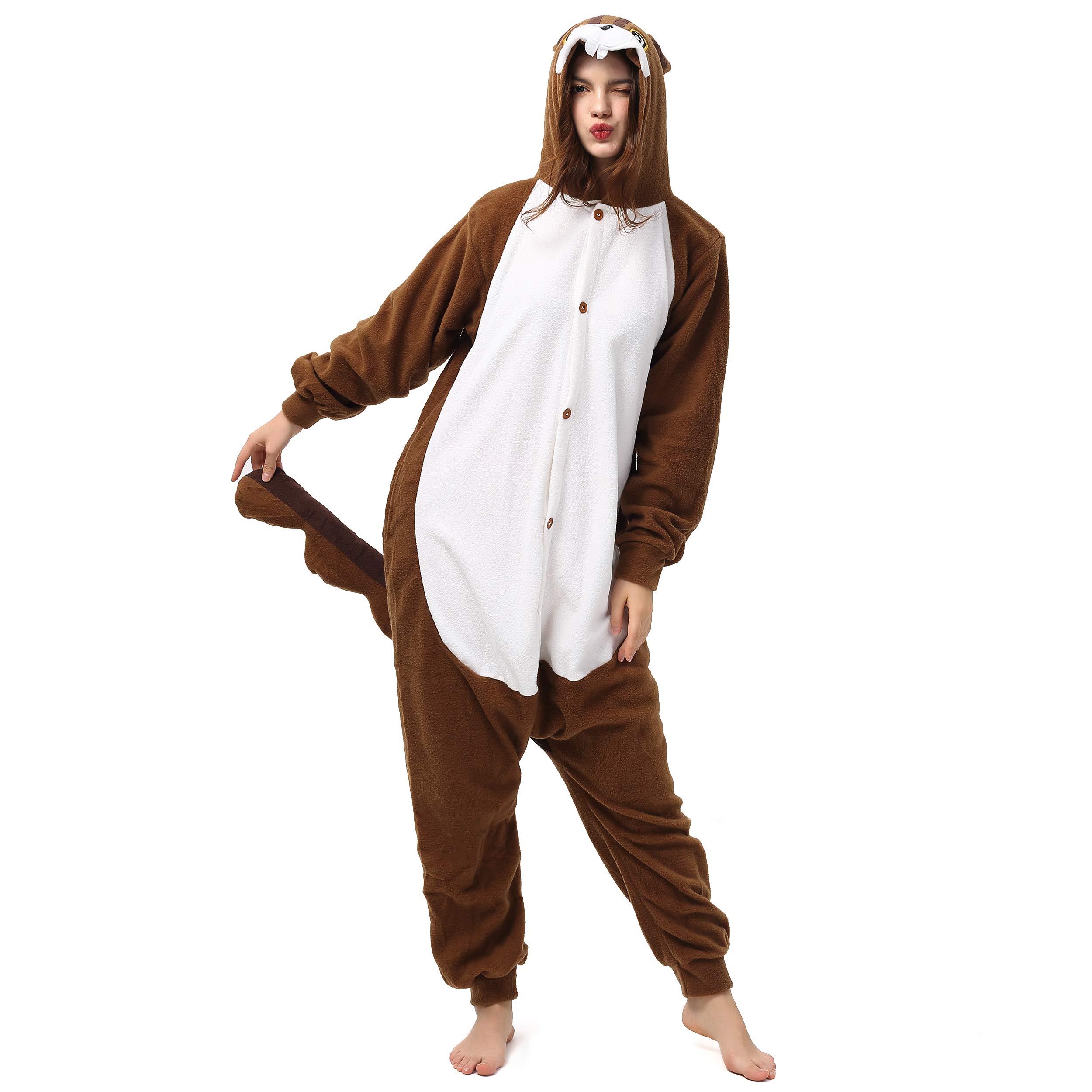 Katara 1744 (30+ Designs) Eichhörnchen-Kostüm, Unisex Onesie/Pyjama-Qualität für Erwachsene & Teenager