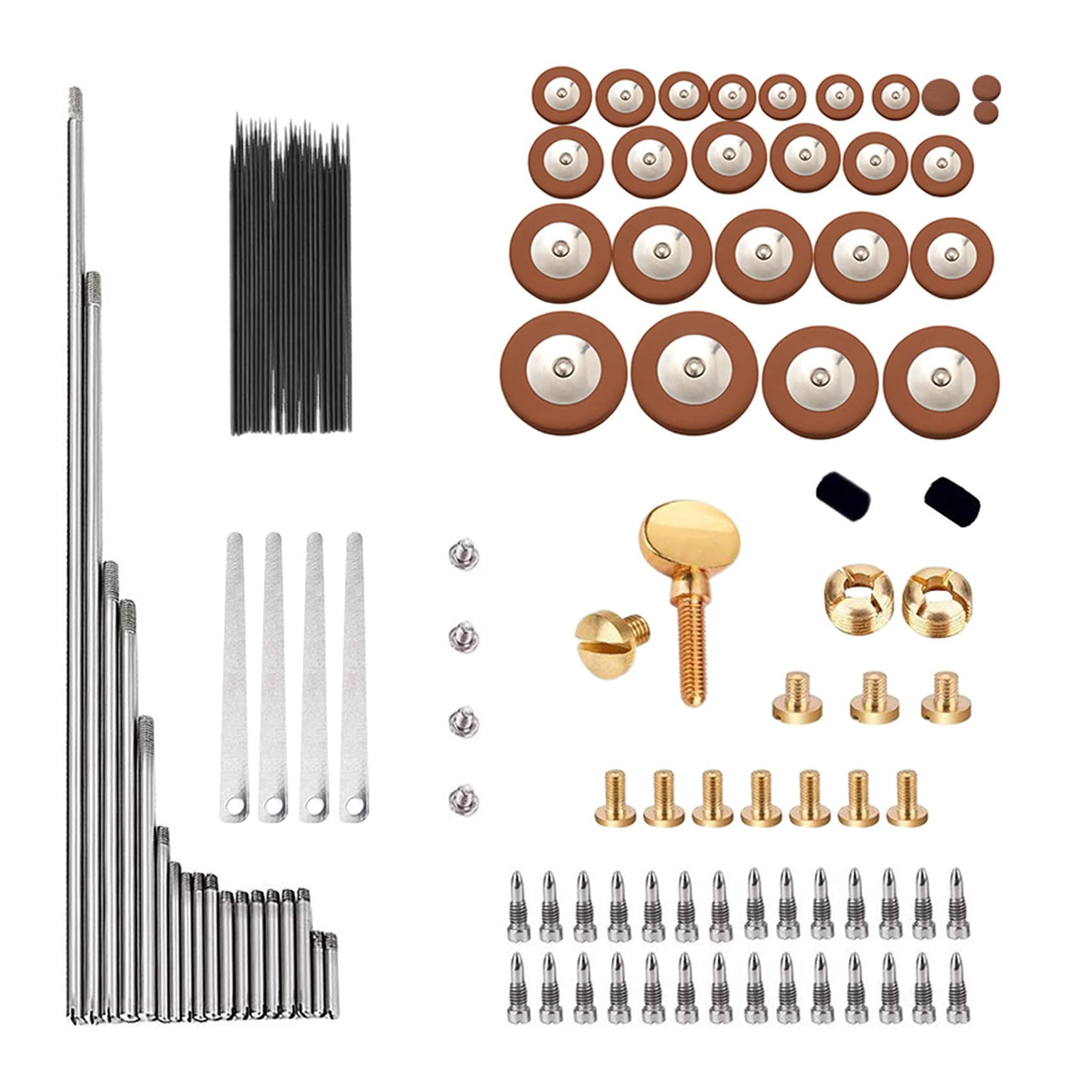 Ghulumn 119 Teile/Set Altsaxophon Saxophon Reparatur Teile + Federn für Saxophon Kit DIY Instrumente ein Atemzug Zubehör für Werkzeuge