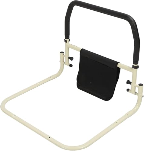 Bettgriff Aufstehhilfe Bett Stützhilfe Stütz, Safety Rail Bettschienen für ältere Erwachsene - Medical Bed Support Bar - Mobility Assistant Bar mit kostenloser Aufbewahrungstasche und Befestigungsgurt